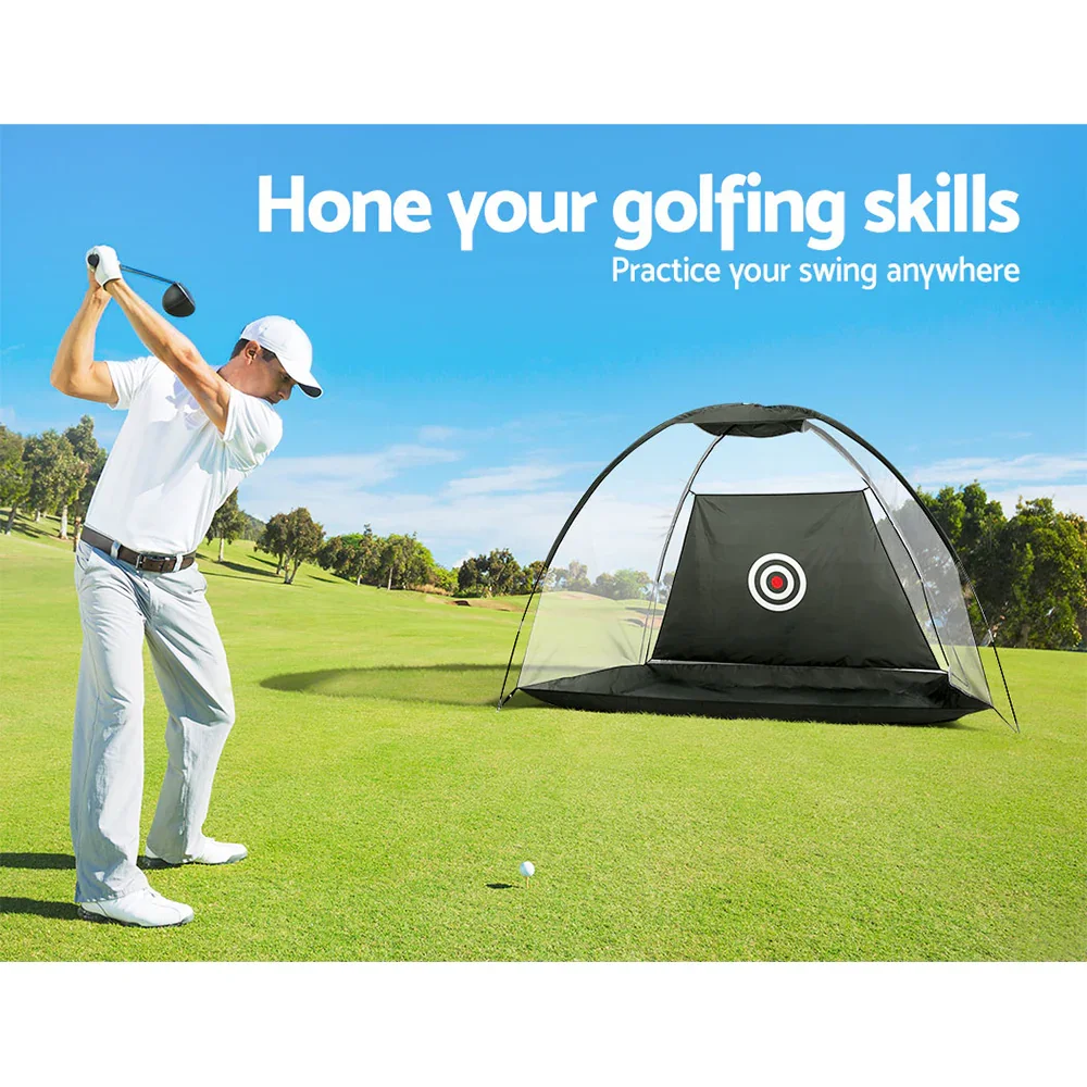 3M Golf Practice Net Portable Training Aid Driving Target Tent Black - Image 5