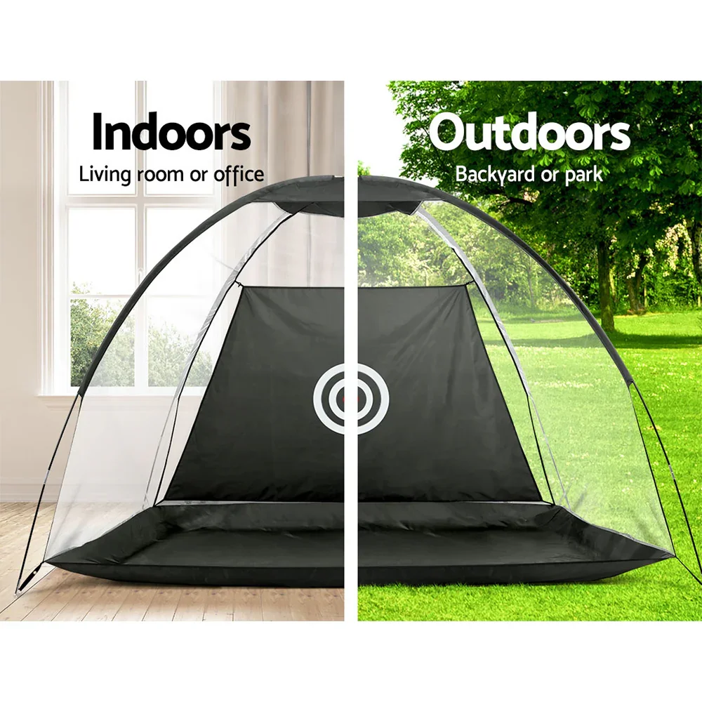 3M Golf Practice Net Portable Training Aid Driving Target Tent Black - Image 6