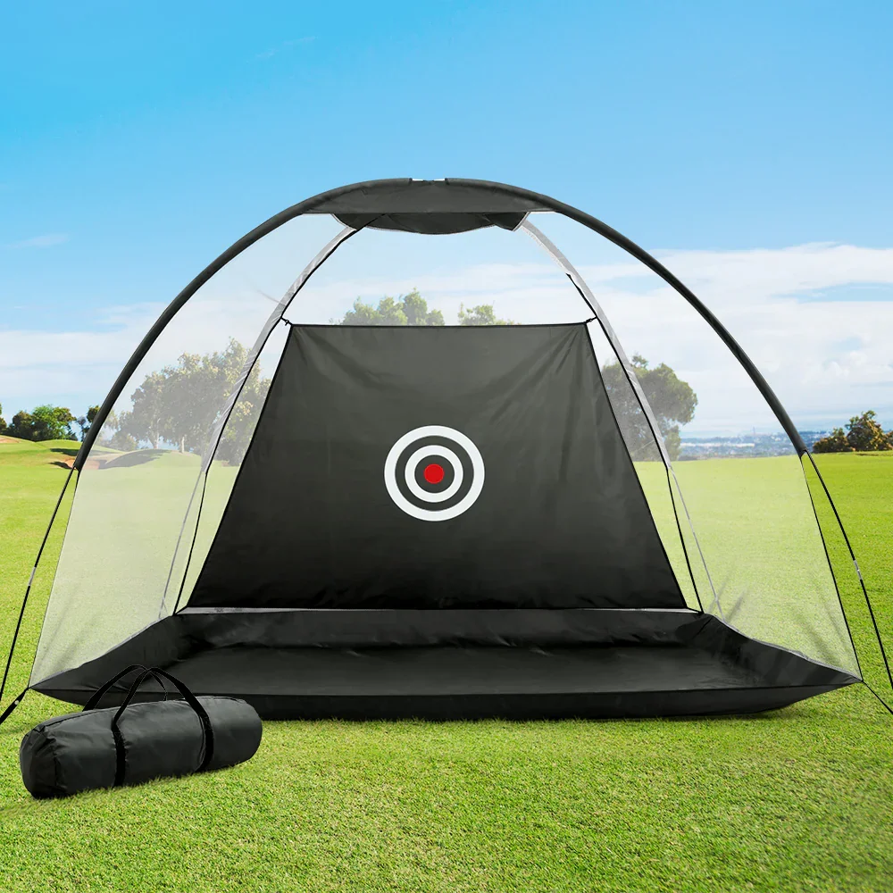 3M Golf Practice Net Portable Training Aid Driving Target Tent Black - Image 8