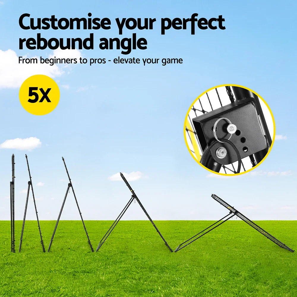 7ft 2.1M Volleyball Net Football Baseball Goal Netting with Frame Angle Adjustable Rebounder - Image 5