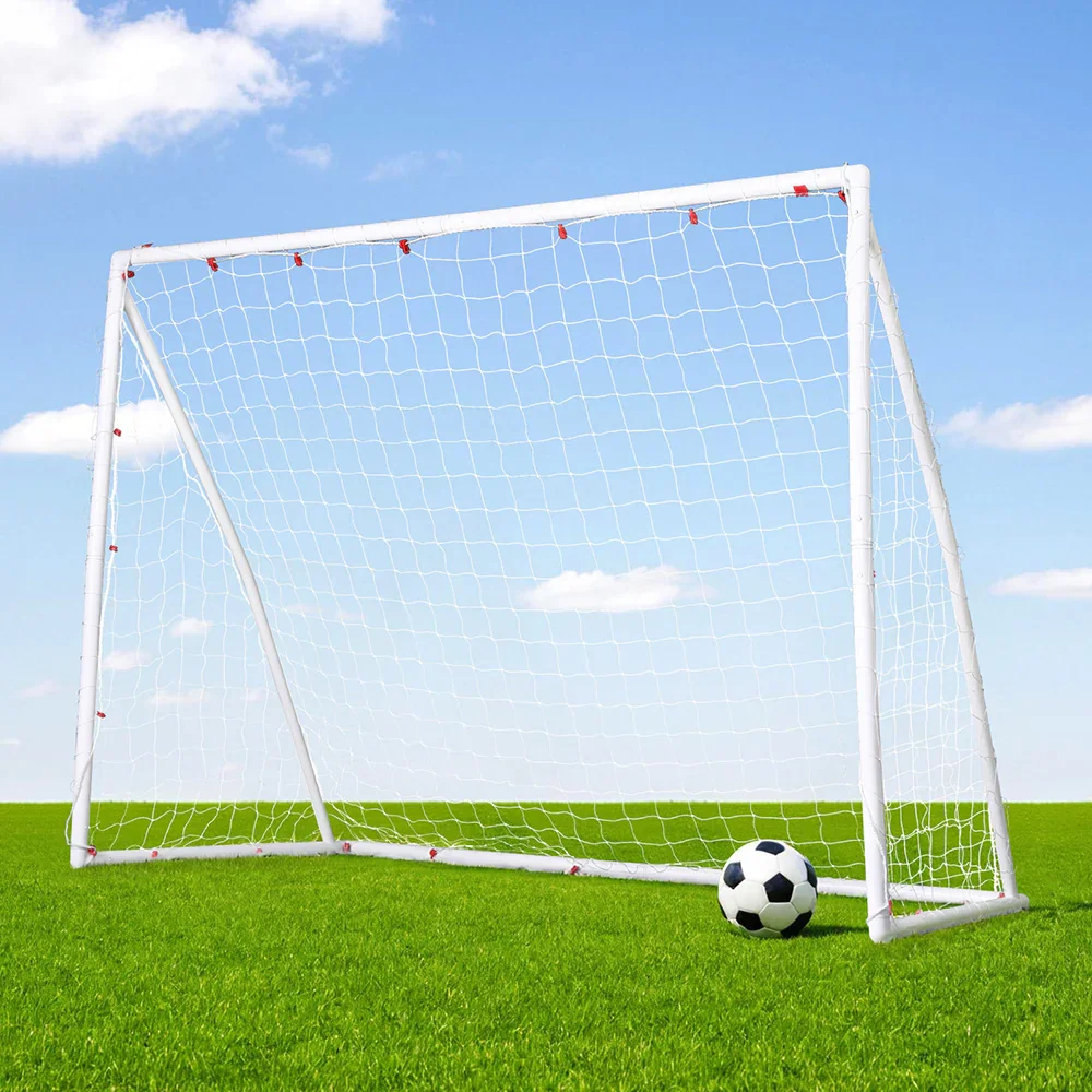 8FT Soccer Football Goal Net UPVC Frame with PE Mesh Weatherproof Portable Goals for Backyard Training Competitive Play - Image 7