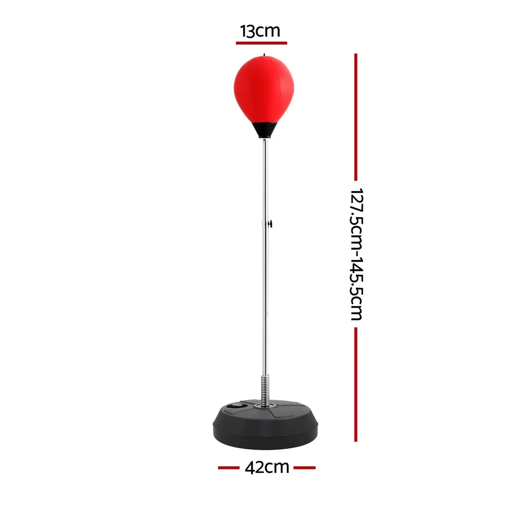 Adult Punching Bag Stand 150cm Adjustable Freestanding with Gloves and Pump - Image 3