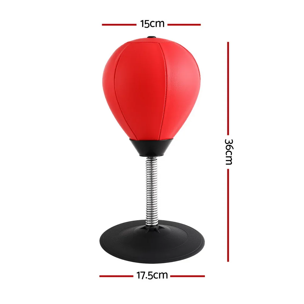 Desktop Punching Boxing Bag Stand Set with Pump Swivel Speed Balls - Image 4