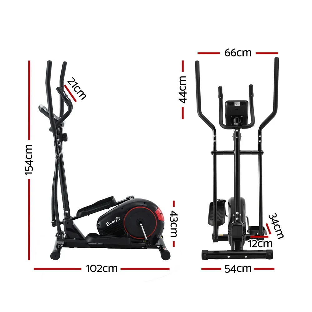 Exercise Bike Elliptical Cross Trainer Home Gym Fitness Machine LCD - Image 5