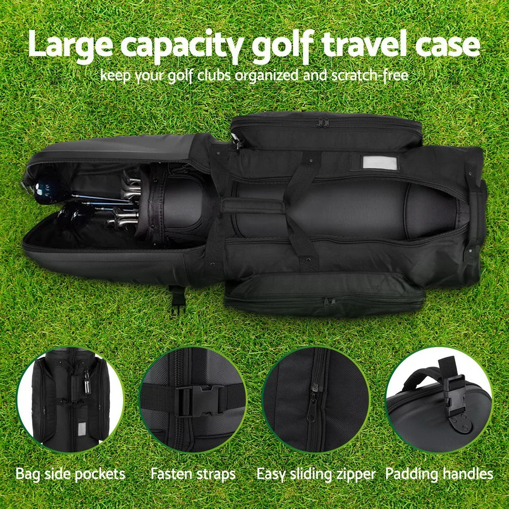 Golf Travel Bags for Airlines with Wheels Golf Clubs Hard Case Foldable - Image 5