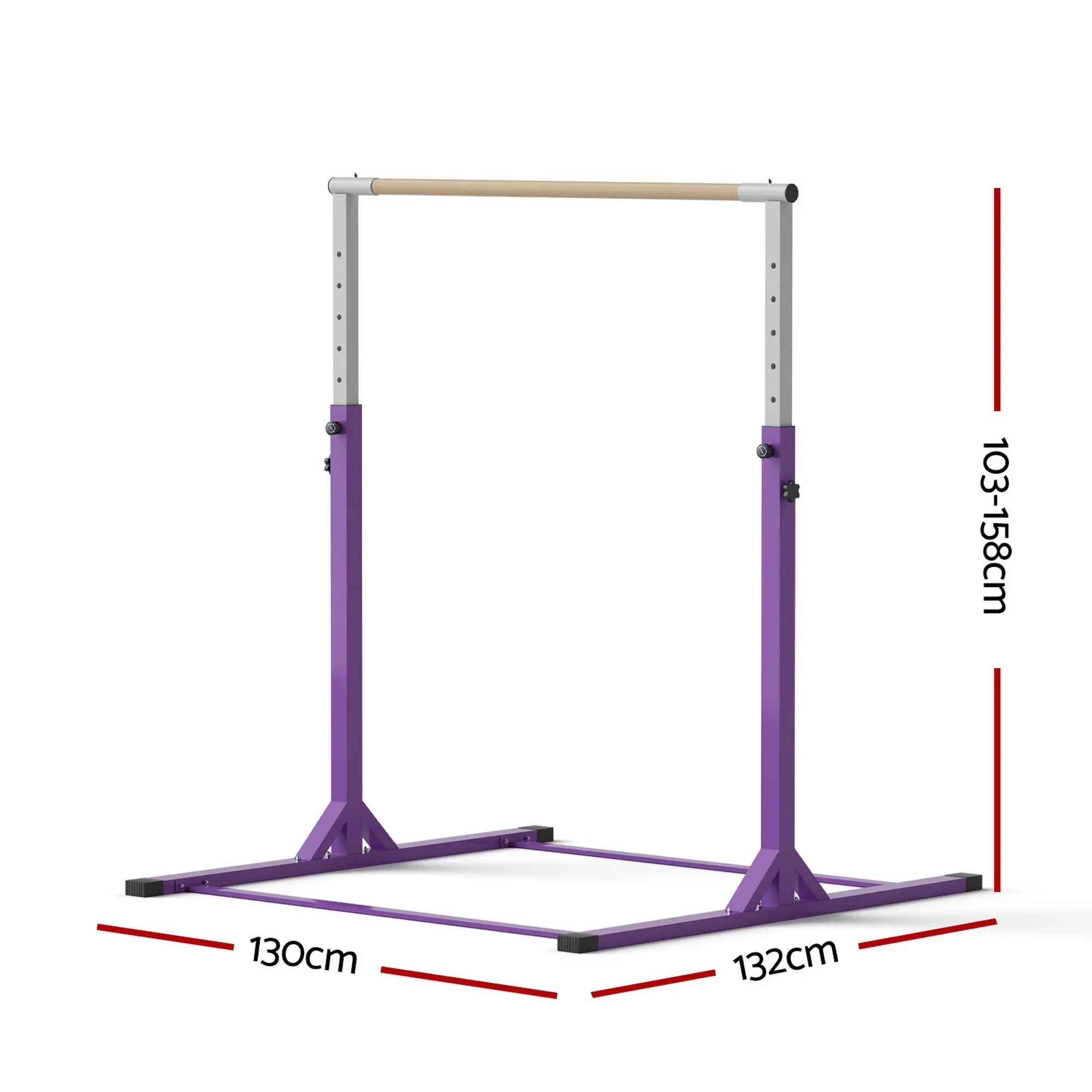 Kids Gymnastics Bar Pull Up Station Monkey Bar Adjustable Indoor Garden - Image 7