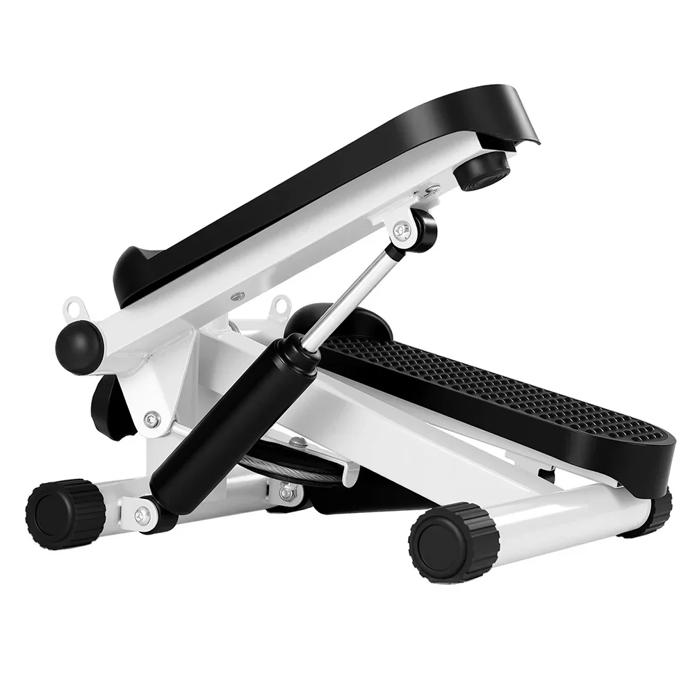 Mini Stepper with Resistance Rope Aerobic for Exercise Compact Home Workout White - Image 3