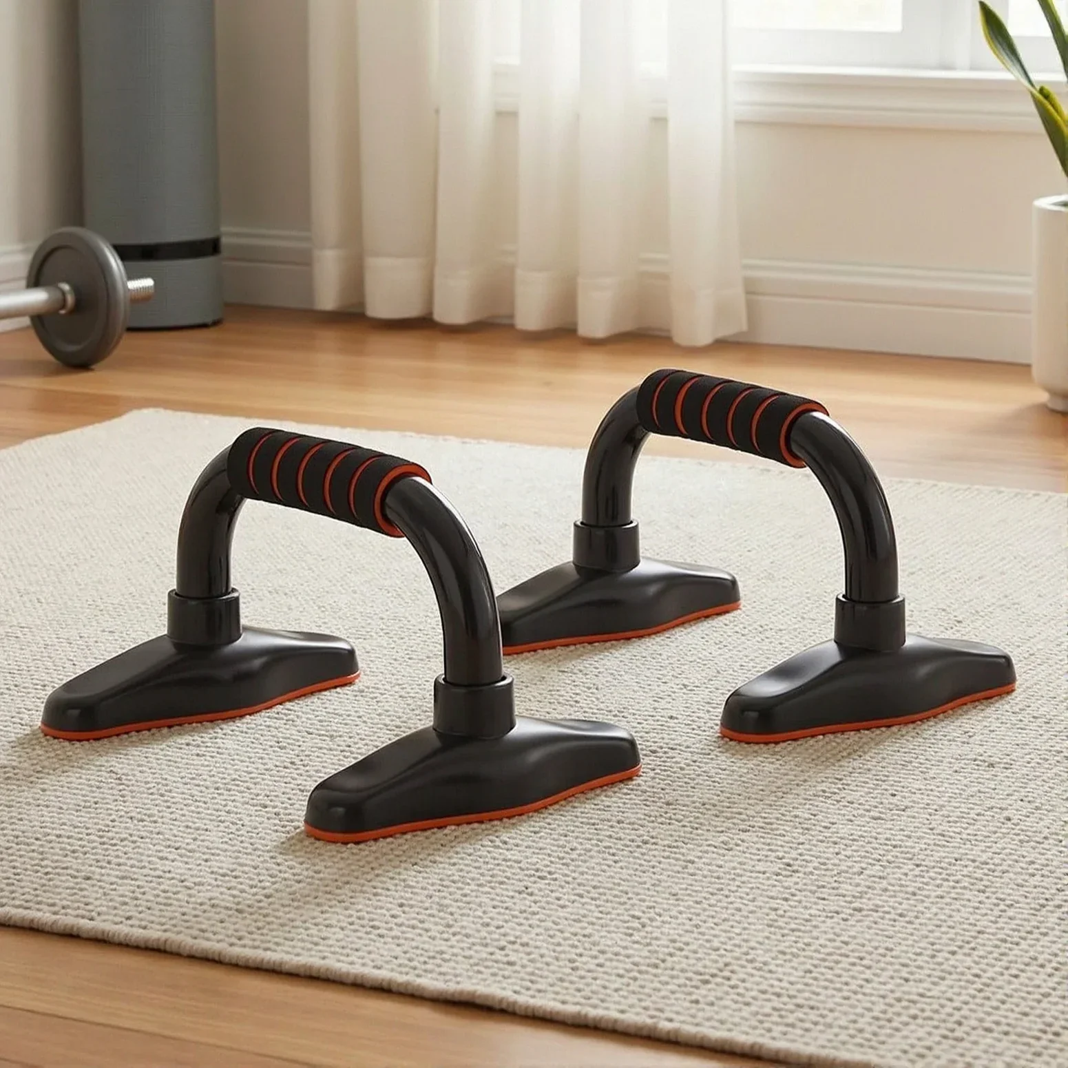 Push Up Bars Stands Parallel Handles Home Gym Fitness Strength Training - Image 10