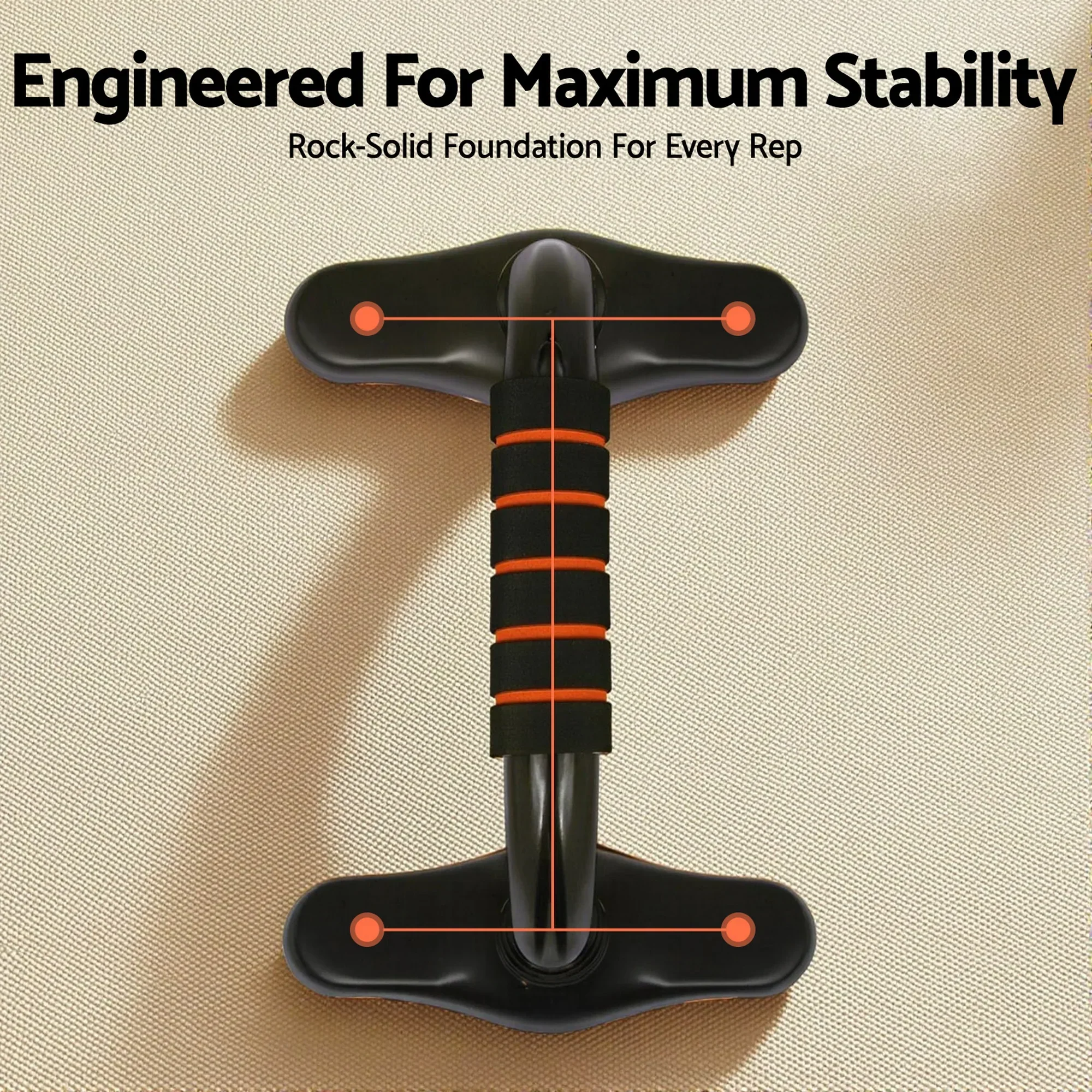 Push Up Bars Stands Parallel Handles Home Gym Fitness Strength Training - Image 4