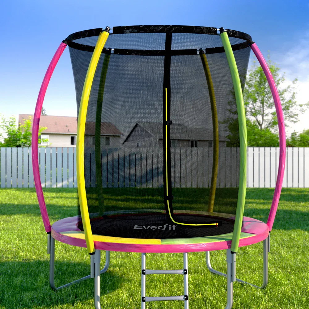 6ft Kids Round Trampoline Rebounder - Image 7