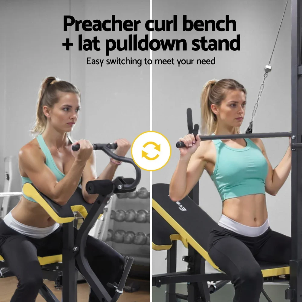 Weight Bench 14in1 Press Multi-Station Fitness Home Gym Equipment - Image 4