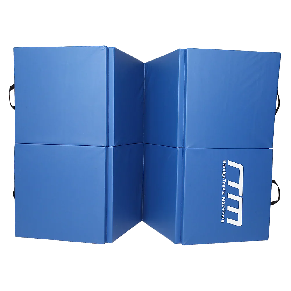 Folding Blue Exercise Mat – Gymnastics, Martial Arts, Yoga, Karate & Judo Training - Image 4