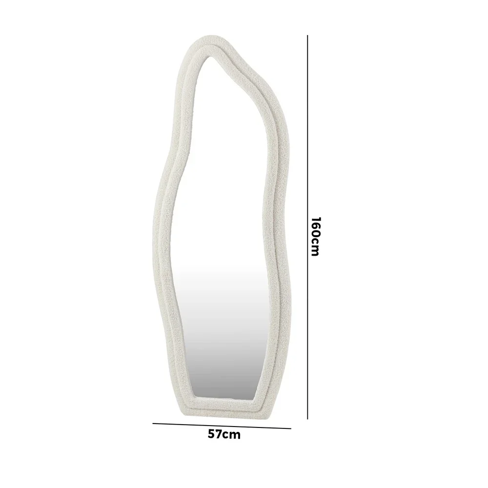 Full Length Mirror Boucle Dressing Wall Mounted 160cm - Image 6