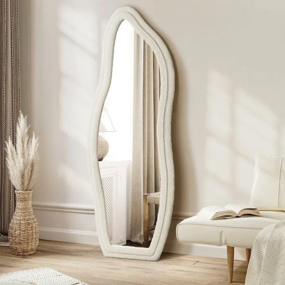 Full Length Mirror Boucle Dressing Wall Mounted 160cm - Image 8
