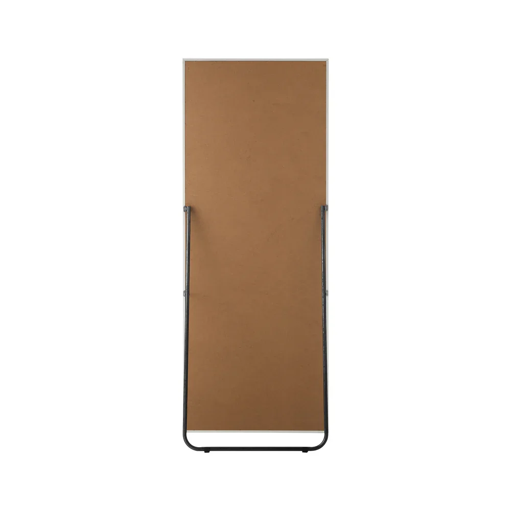 Wooden Full Length Mirror 166x60cm Rectangle White - Image 7