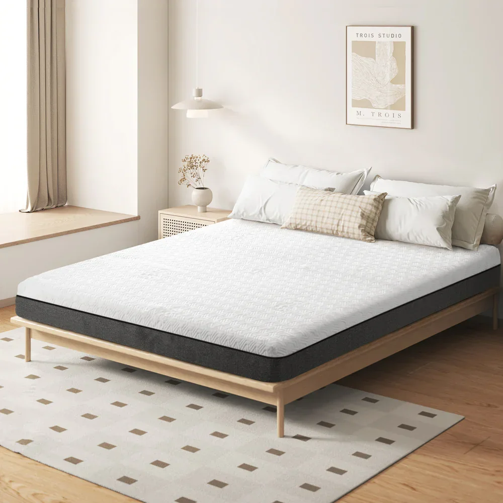 Queen Mattress Gel Memory Foam No Spring Firm Flippable - Image 3