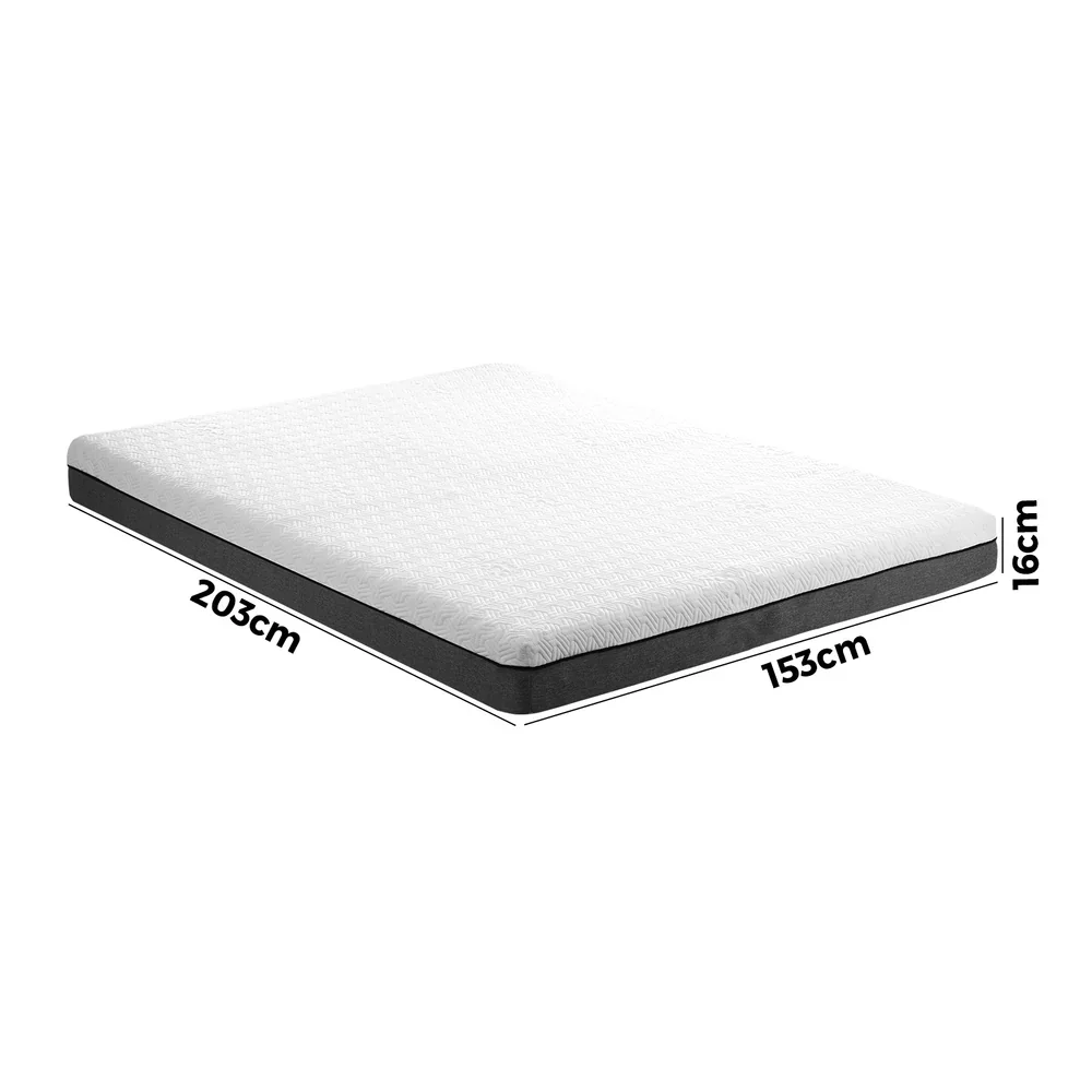 Queen Mattress Gel Memory Foam No Spring Firm Flippable - Image 6