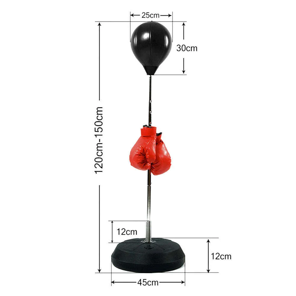 Free-Standing Boxing Set: PU Punching Ball & Boxing Gloves - Image 3