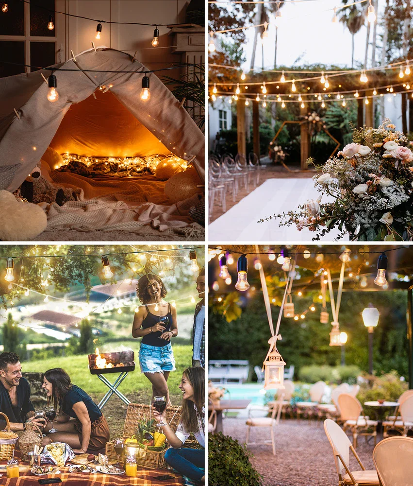 90M Festoon String Lights LED Christmas Waterproof - Image 6