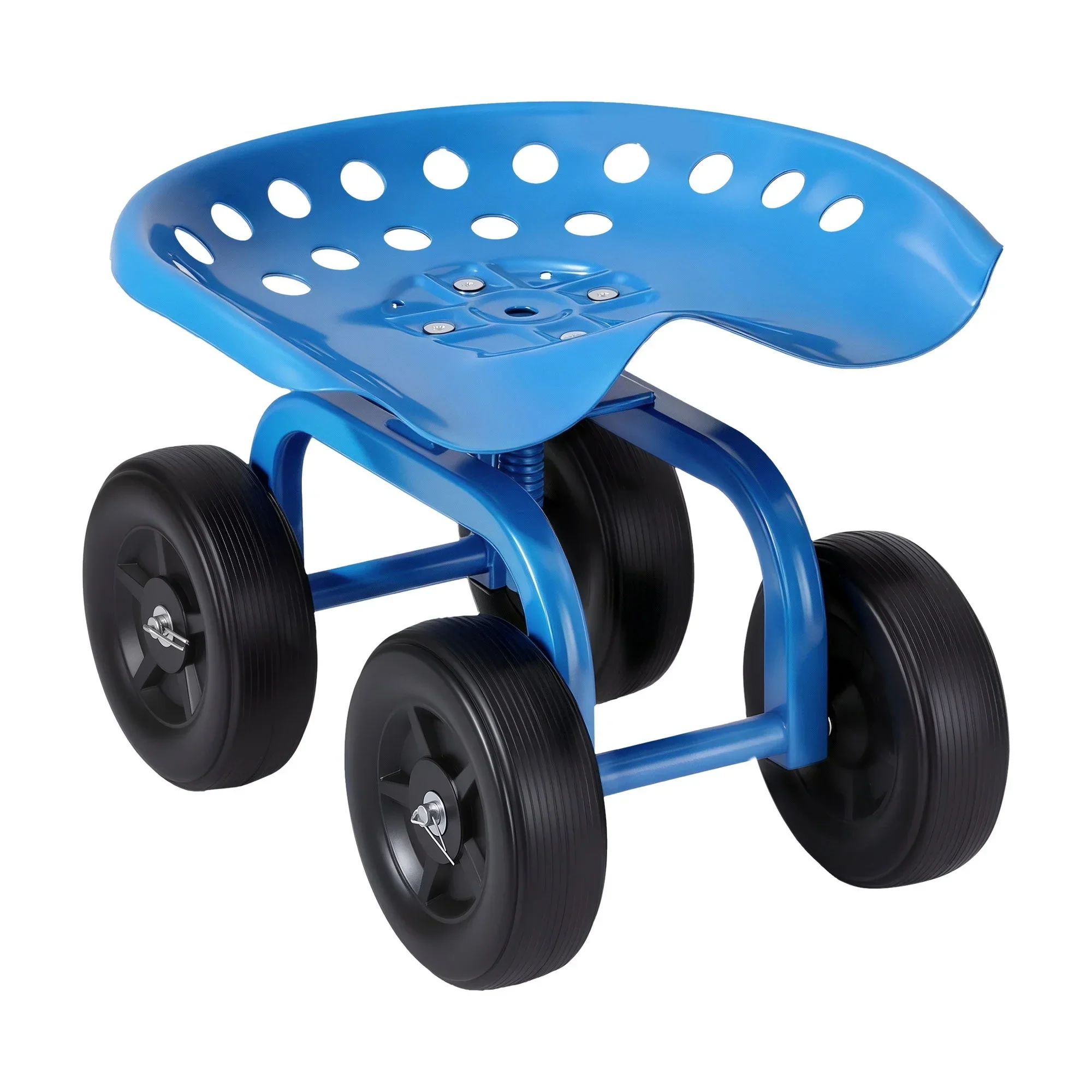 Garden Seat 360 Swivel Rolling Adjustable Height Work Scooter Cart Wheels Heavy Duty 150kg - Image 8