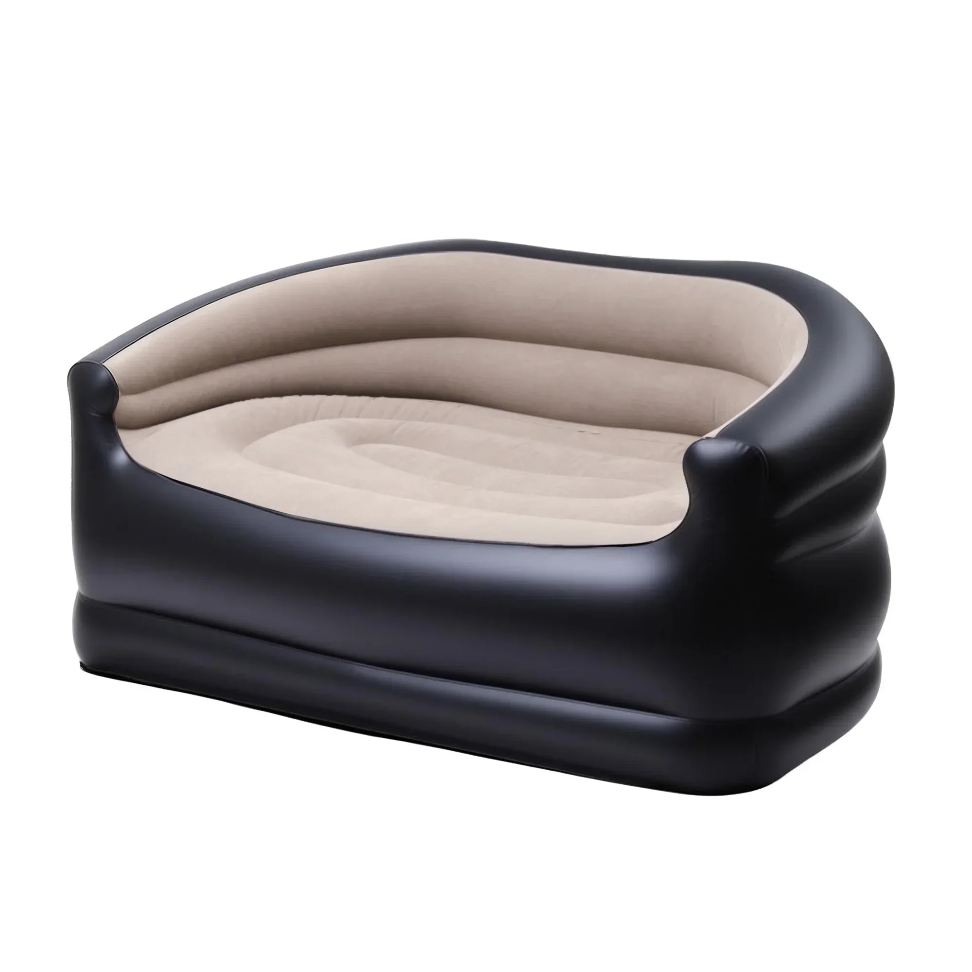 Outdoor Air Sofa Inflatable Couch Two-Seater Lounge Chair with Pump Blow Up Couches for Camping