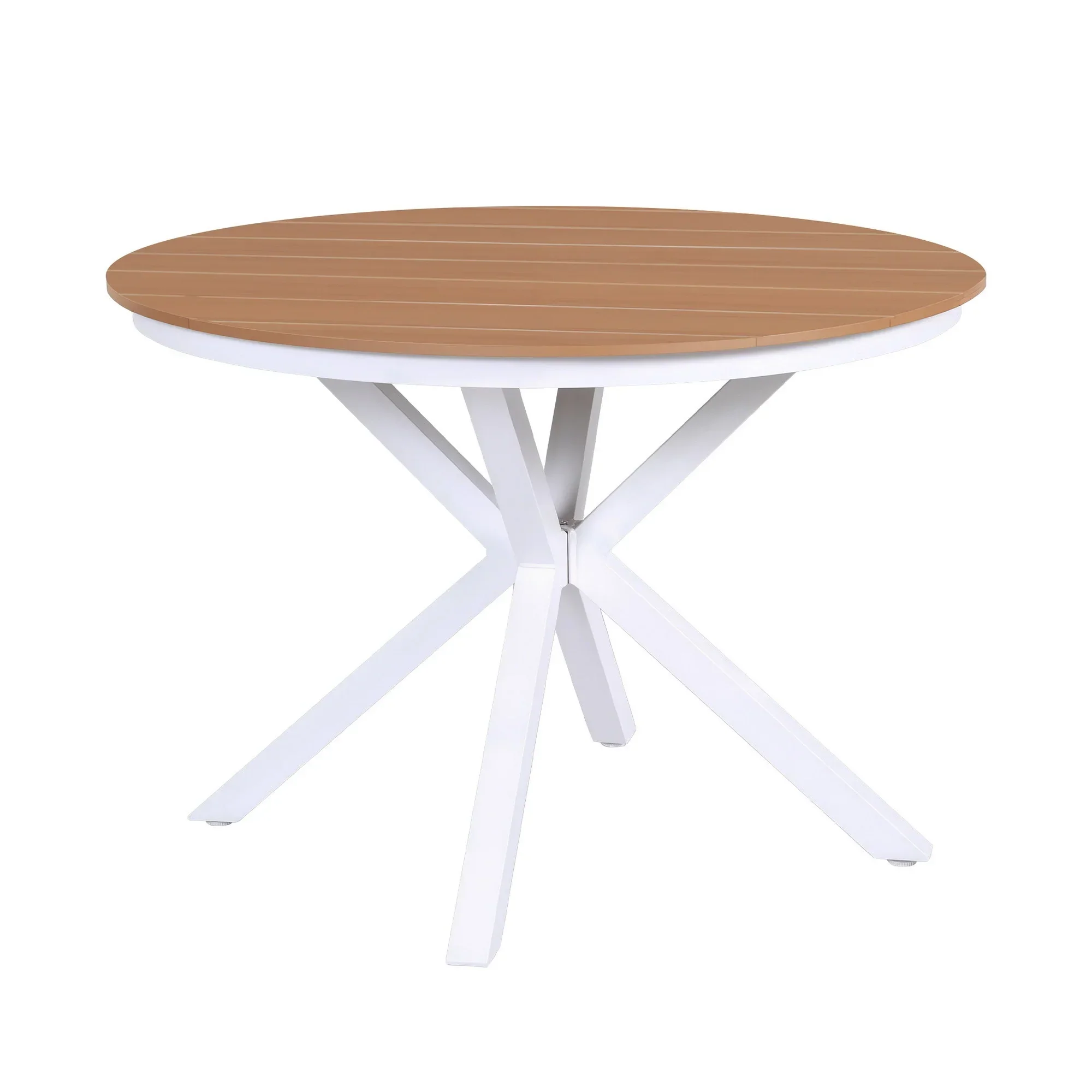 Outdoor Dining Table 108CM Aluminum Frame WPC Top Desk Patio Furniture - Image 7