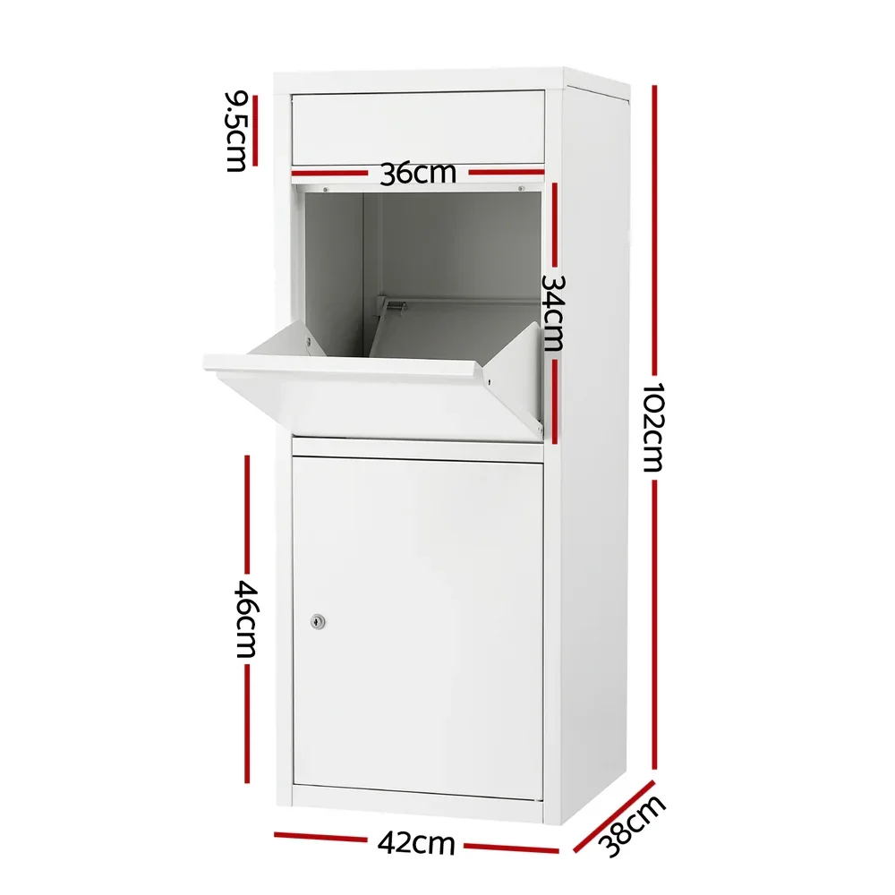 Parcel Letterbox Drop Box Package White - Image 5