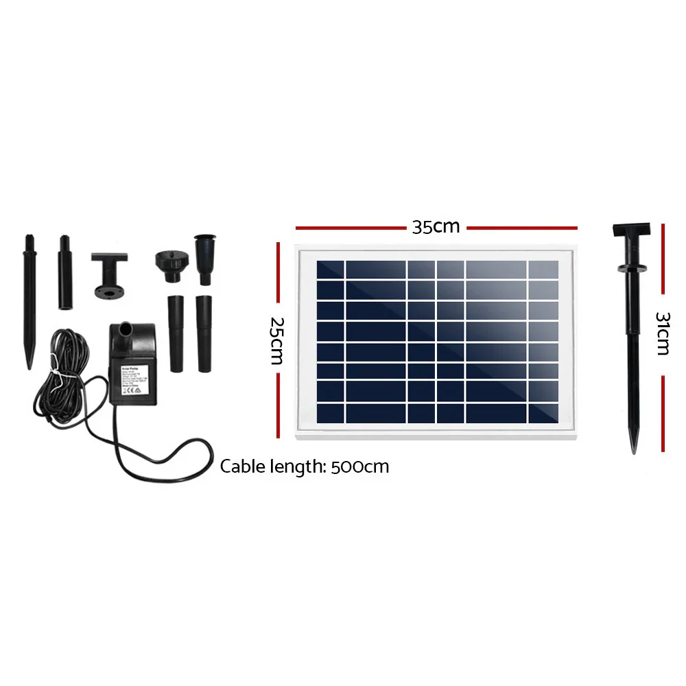 Solar Pond Pump Submersible Water Fountain Kit 6.6FT - Image 6