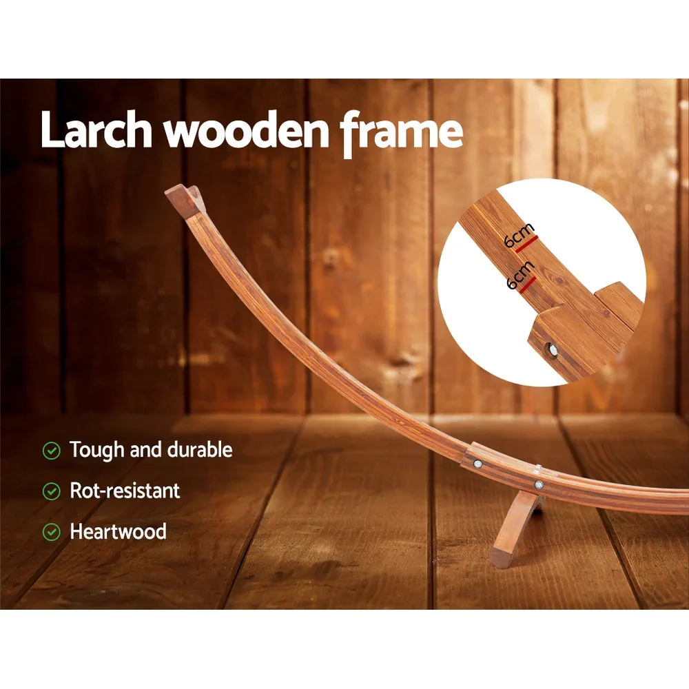 Hammock Bed Outdoor Camping Timber Hammock Wooden Stand - Image 5