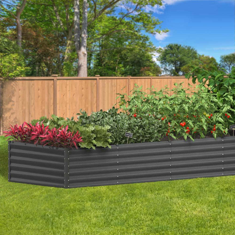 Garden Bed 160x80x45CM Galvanised Steel 2PCS - Image 3