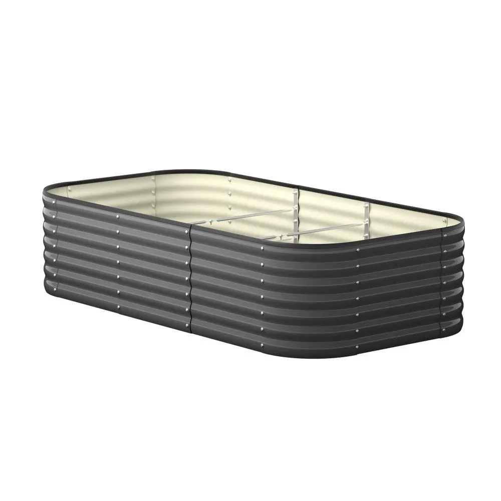 9-IN-1 Raised Garden Bed Oval Galvanised Steel 56CM H - Image 7