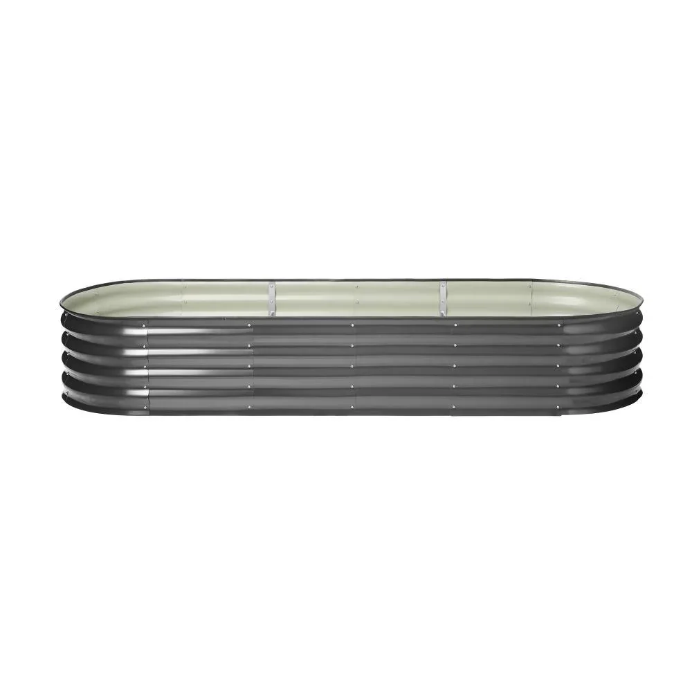Galvanised Raised Garden Bed Steel Vegetable Planter 240X80X42CM - Image 5