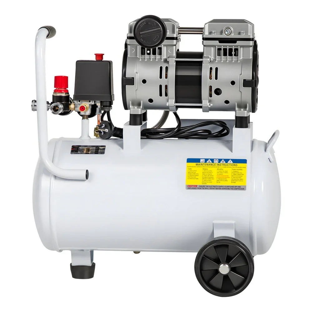 24L Air Compressor Quiet 0.75HP Oil-Free Portable Tyre Inflator 40L/Min - Image 3