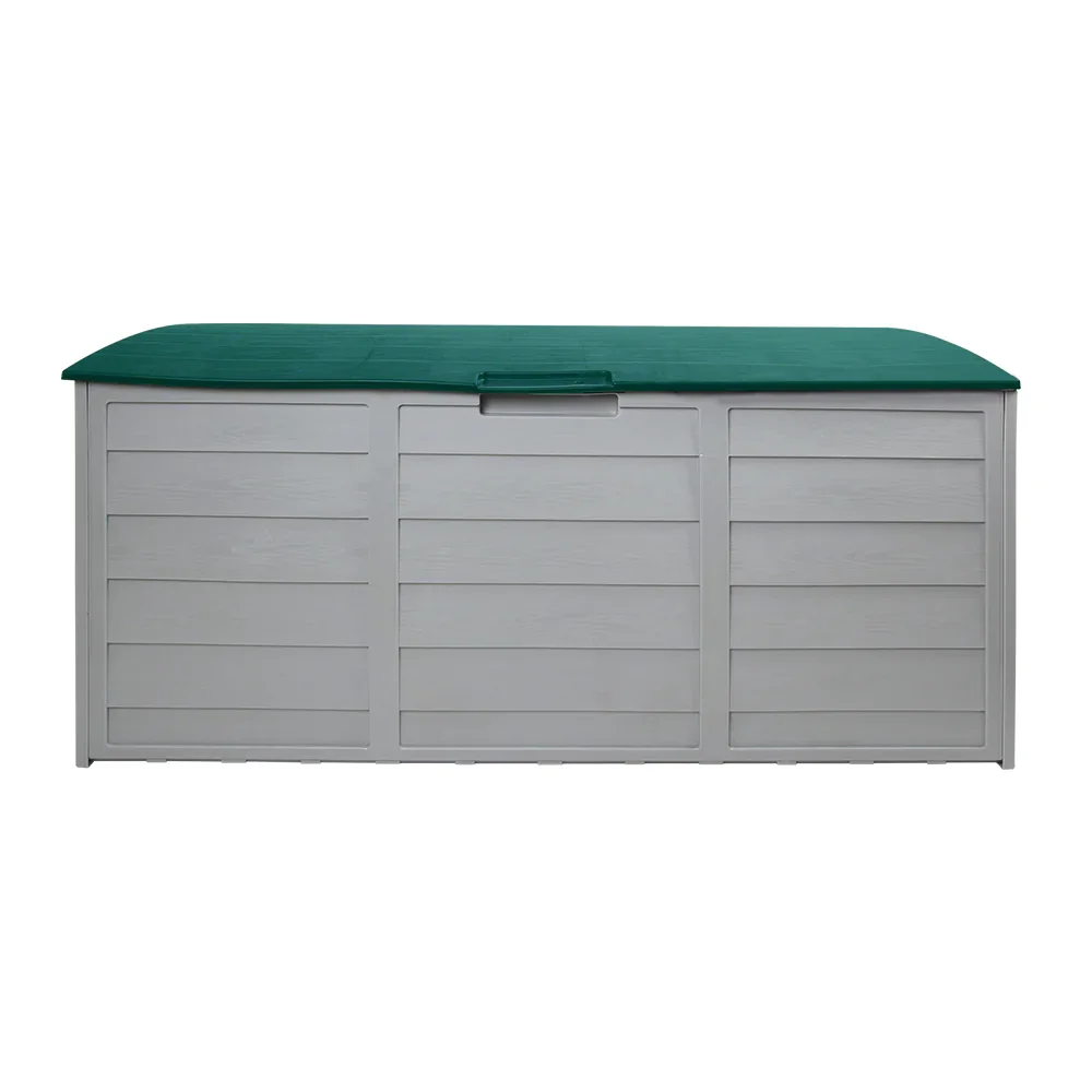 Outdoor Storage Box 290L Lockable Organiser Garden Deck Shed Tool Green - Image 6
