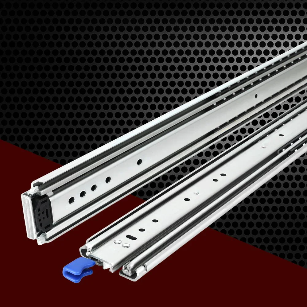 2x Drawer Slides Full Extension Locking 227kg 914-1829mm Length - Image 7