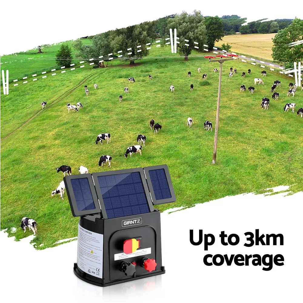 3km Electric Fence Energiser PET Solar Energizer 0.1J - Image 5