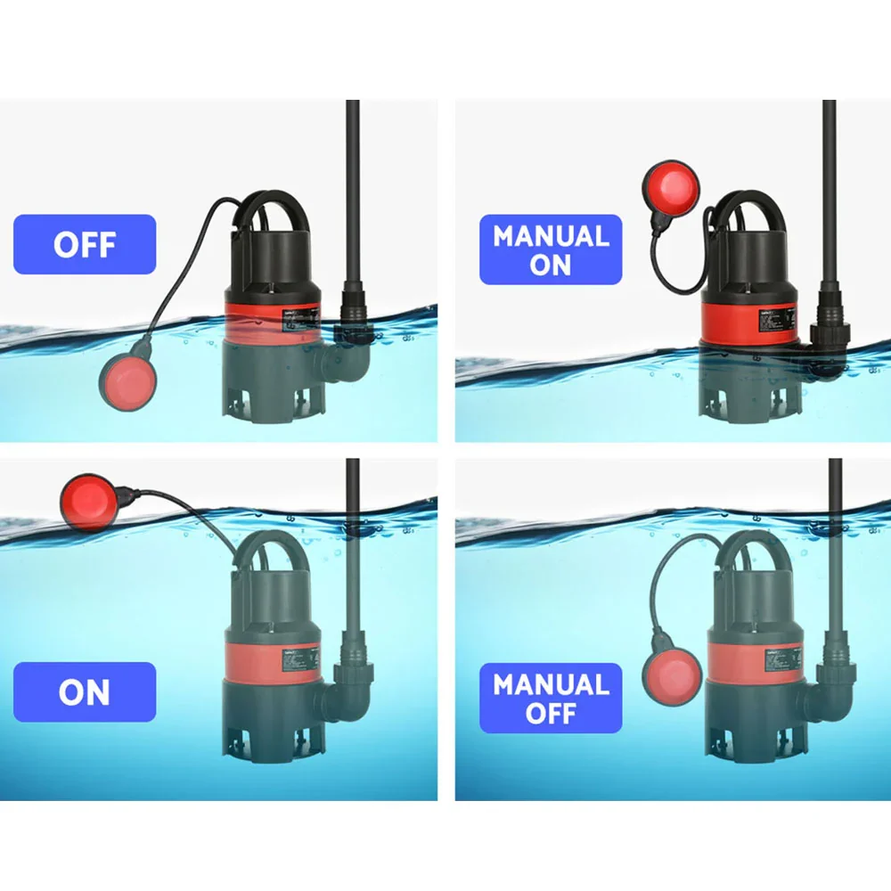 400W Water Pump Dirty Submersible Sump Swim Pool Flooding Pond Clean - Image 7