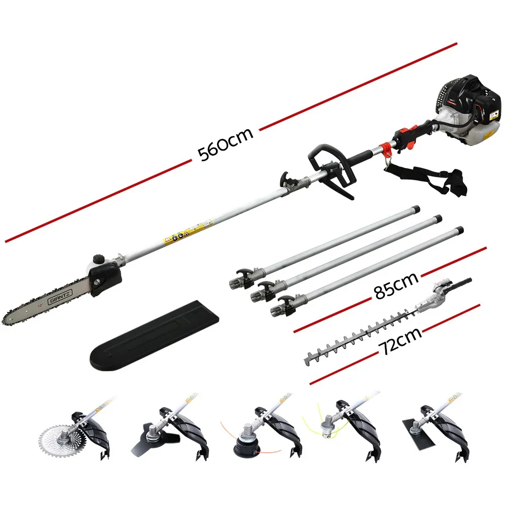 65CC Pole Chainsaw Petrol Brush Cutter Whipper Snipper Hedge Trimmer - Image 2