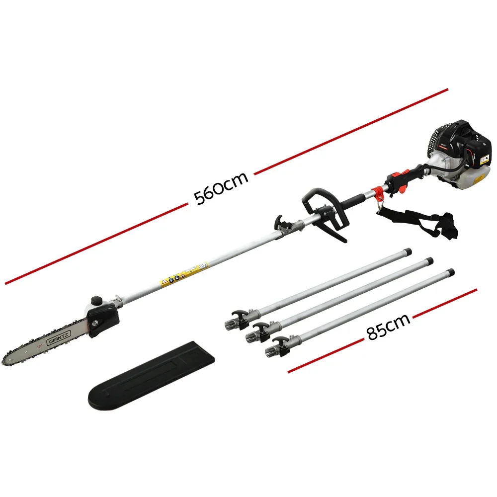 65CC Pole Chainsaw Petrol Saw Chain Tree Pruner Extended Spark Plug - Image 2