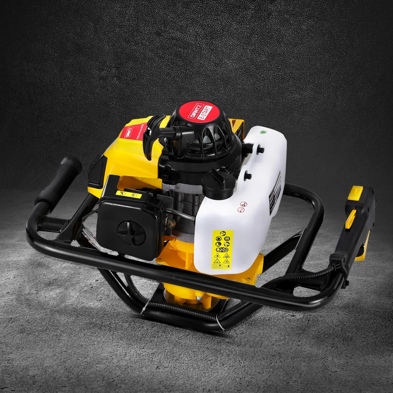 82CC Post Hole Digger Motor Only Petrol Engine Yellow - Image 7