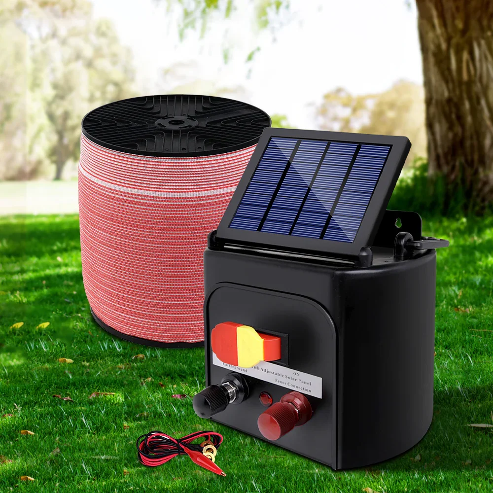 Fence Energiser 3KM Solar Powered Electric 2000M Poly Tape - Image 7