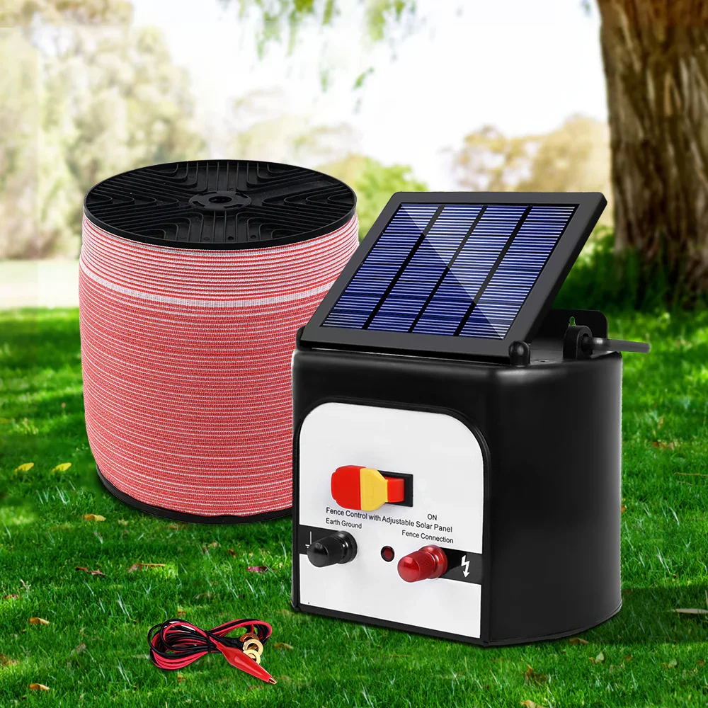 Fence Energiser 8KM Solar Powered Electric 2000M Poly Tape - Image 7