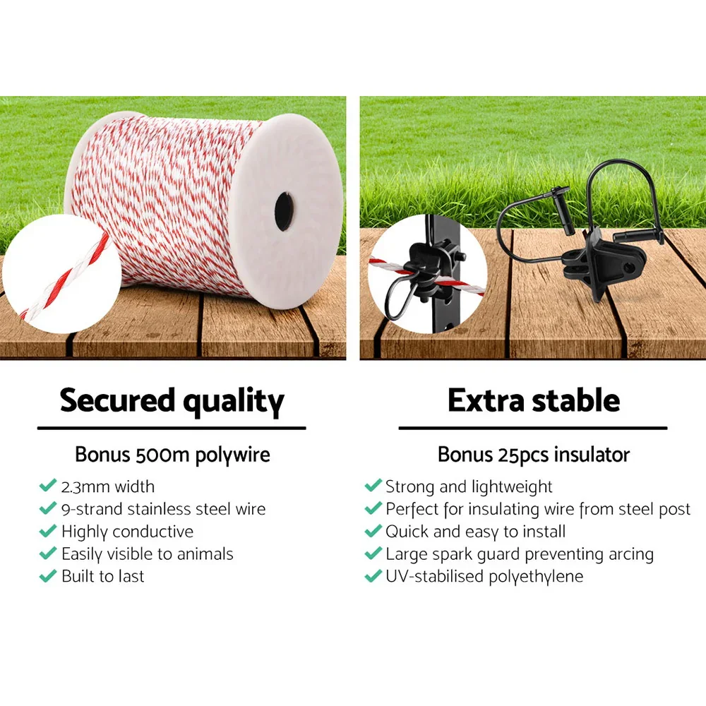 Electric Fence Poly Wire 500M Insulator - Image 6