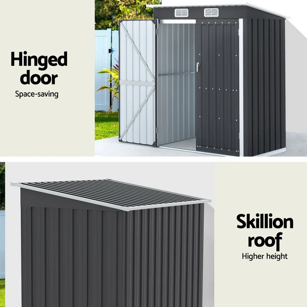 Garden Shed 1.62x1M Outdoor Storage Tool Workshop House Shelter - Image 5