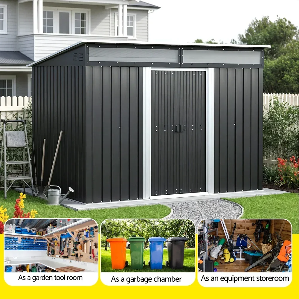 Garden Shed Outdoor Storage 2.60x1.95M Tool Sheds Workshop House Shelter - Image 2