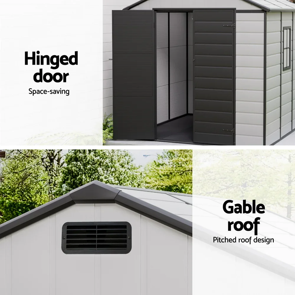 Garden Shed Sheds Outdoor Storage 2.15x2.14M Tool Workshop House Shelter - Image 3