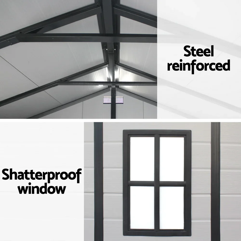 Garden Shed Sheds Outdoor Storage 2.15x2.14M Tool Workshop House Shelter - Image 4