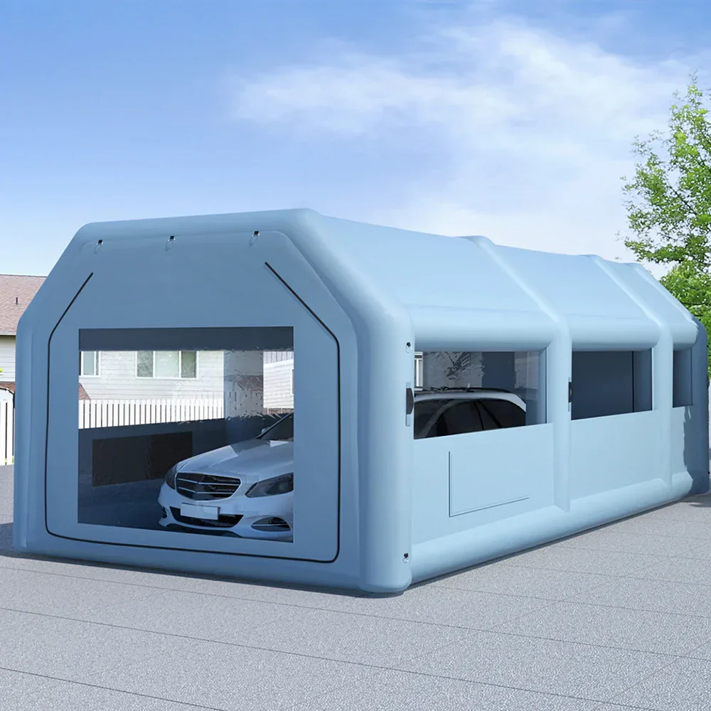 Inflatable Spray Booth 8.5X4.6M Car Paint Tent Filter System 2 Blowers - Image 7