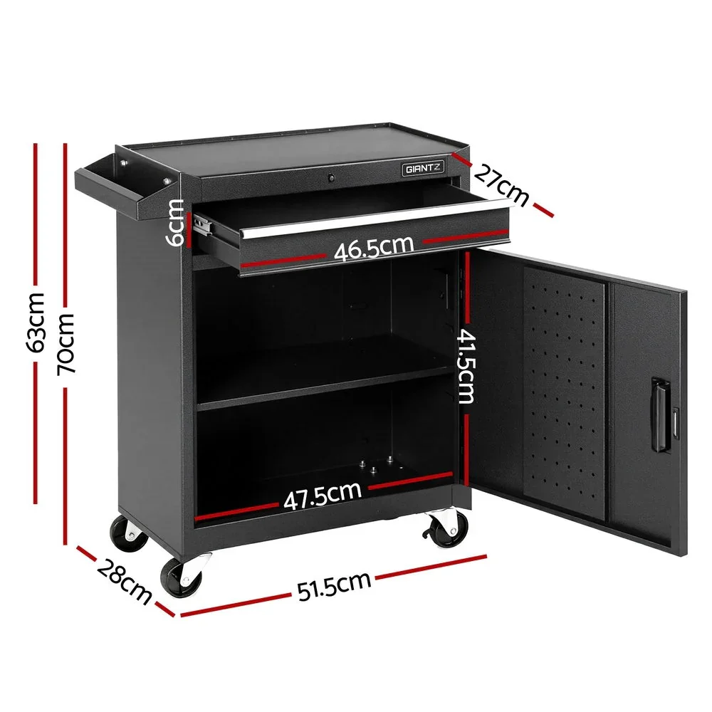 Tool Chest Trolley Cabinet Rolling Toolbox Garage Storage Tools organizer - Image 5