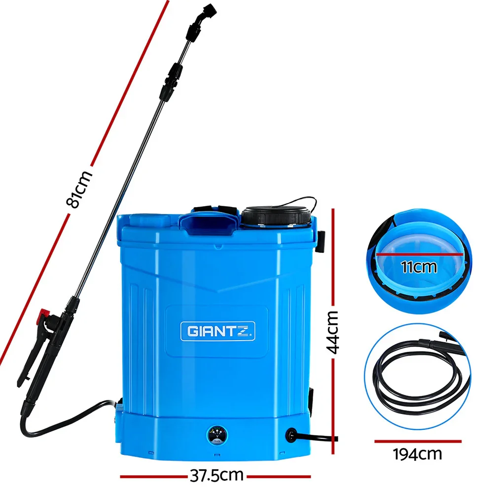 Weed Sprayer Electric 16L Knapsack Backpack Pesticide Spray Farm Garden - Image 2